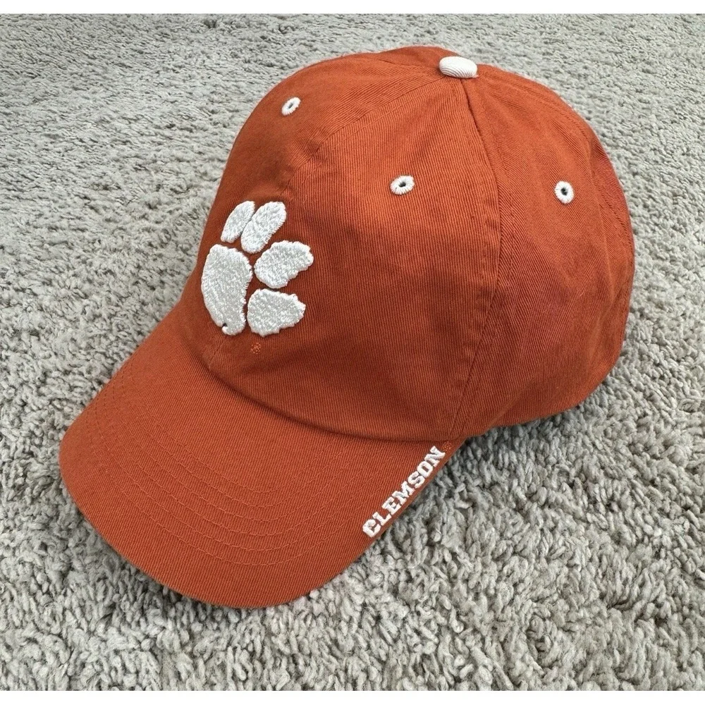 Clemson Tigers Hat '47 Twins Adjustable‎ Tiger Paw Logo Orange Football Dad Cap